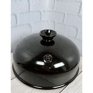 Emile Henry Charcoal Black Bread Cloche Replacement Lid TOP ONLY Made in France